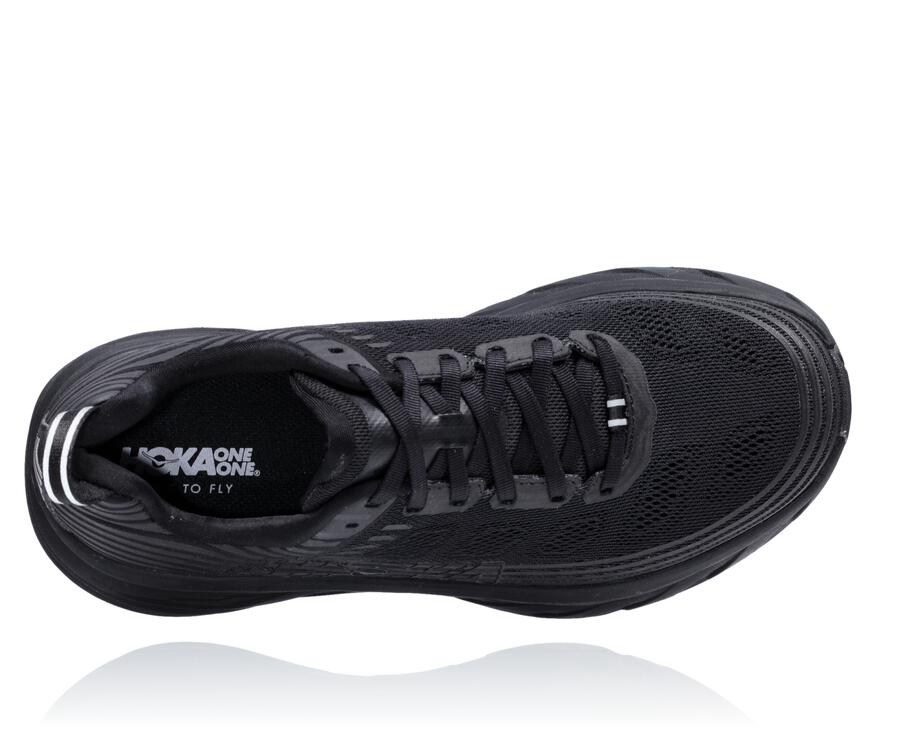 Zapatillas Running Hoka One One Hombre - Bondi 6 - Negras - IRM507698